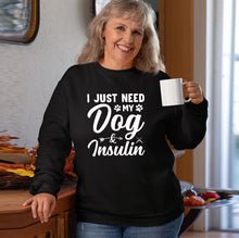 Load image into Gallery viewer, I Just Need My Dog And Insulin Shirt, Funny Pancreas Shirt, Diabetic Shirt, Diabetes Awareness
