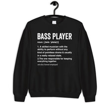 Load image into Gallery viewer, Bass Player Definition Shirt, Playing Bass Guitar, Bass Guitar Player, Musician Music, Bass Guitar Gift
