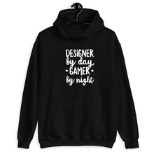 Load image into Gallery viewer, Designer By Day Gamer By Night, Graphic Designer Gift, Interior Designer T-shirt, Architect Shirt
