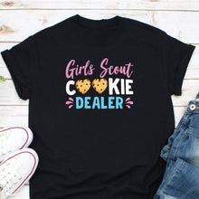 Load image into Gallery viewer, Girl Scout Cookie Dealer Shirt, Girls Cookie Sales Troop Shirt, Selling Cookies Shirt, Girl Scouts Group Shirt
