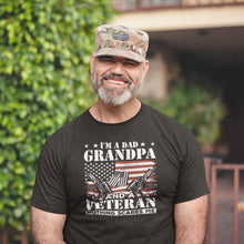 Load image into Gallery viewer, I&#39;m A Dad Grandpa T-Shirt Veteran Shirts Vietnam Veteran, Us Army Veteran Military Veteran Parent Veteran
