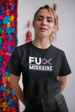 Load image into Gallery viewer, Fuck Migraine Shirt, Awareness Tshirt For Migraine Warrior Fighter Survivor, I Hate Headaches Tee
