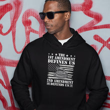 Load image into Gallery viewer, The 1st Amendment Defines US 2nd Amendment Defends US Since 1971, First Amendment Shirt
