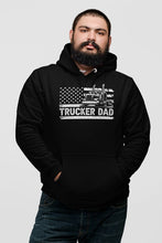 Load image into Gallery viewer, American Flag USA Trucker Dad Shirt, Funny Trucker Shirt, Truck Driver Shirt, Trucker Dad Shirt
