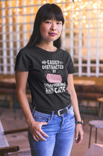 Load image into Gallery viewer, Easily Distracted By Soapmaking And Cats Shirt, Funny Soap Making Shirt, Soap Making Gift
