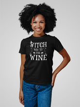 Load image into Gallery viewer, Witch Way To The Wine Shirt, Funny Halloween Shirts, Wine Halloween Shirts, Halloween Witch Shirt
