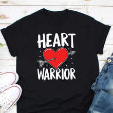 Load image into Gallery viewer, Heart Warrior Kids Shirt, CHD Awareness Shirt, Cardiomyopathy Shirt, Heart Red Ribbon Kids
