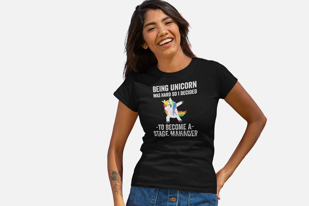 Unicorn Stage Manager Shirt, Stage Manager Women Shirts, Theatre Assistant