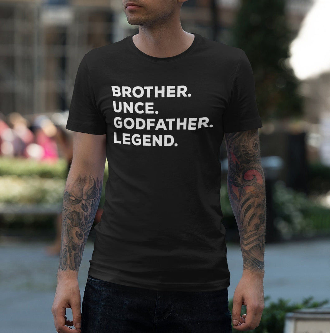 Brother Uncle Godfather Legend Tee Shirt | Godfather Gift for Uncle Brother T-Shirt, Godfather Uncle Tshirt