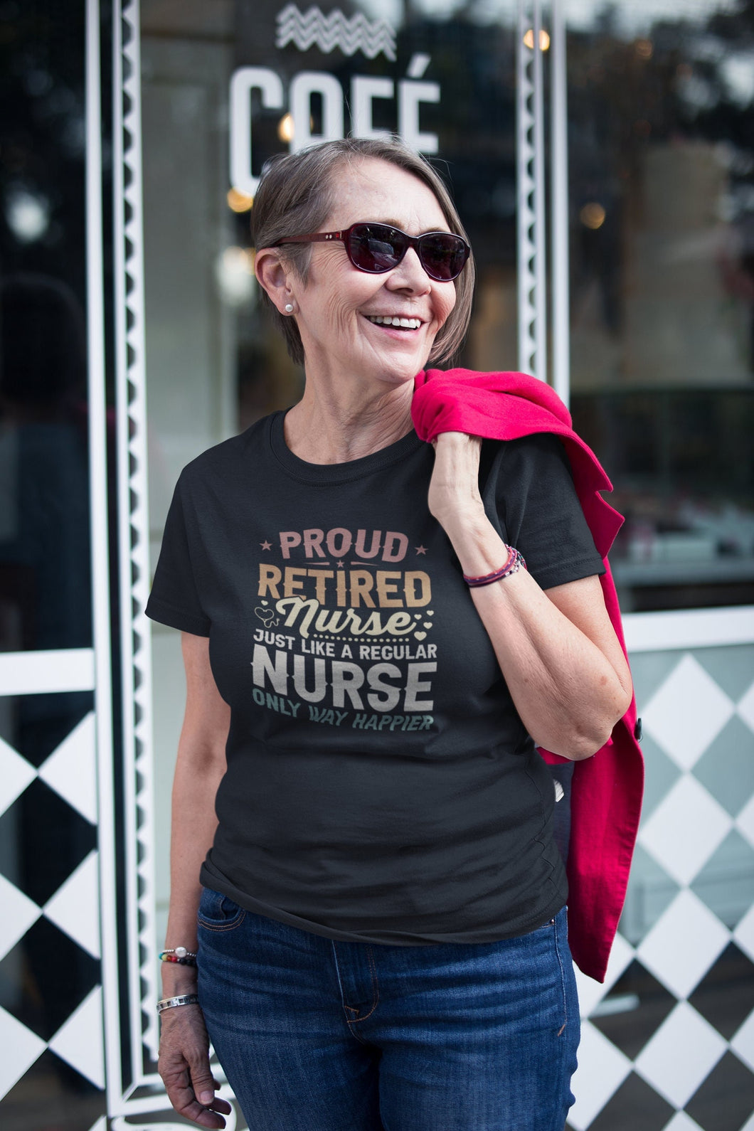 Proud Retired Nurse Just Like a Regular Nurse Only way Happier Shirt, Nurse Life Shirt