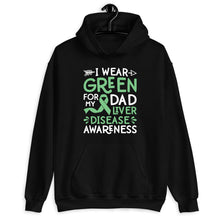 Load image into Gallery viewer, I Wear Green For My Dad Shirt, Liver Disease Shirt, Green Ribbon Shirt, Liver Cancer Warrior
