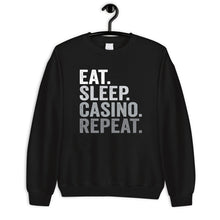 Load image into Gallery viewer, Eat Sleep Casino Repeat Shirt, Gambling Gift, Poker Player Shirt, Playing Card Shirt

