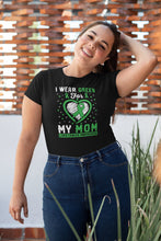 Load image into Gallery viewer, I Wear Green For My Mom Liver Cancer Awareness Shirt, Liver Cancer Shirt, Liver Cancer Warrior Shirt
