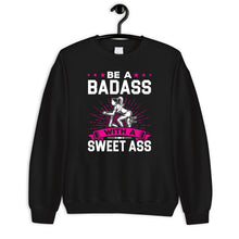 Load image into Gallery viewer, Be A Badass With A Sweet Ass Shirt, Badass Mom, Wife Shirt, Girl Fitness Gifts, Fitness, Exercise
