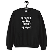 Load image into Gallery viewer, Designer By Day Gamer By Night, Graphic Designer Gift, Interior Designer T-shirt, Architect Shirt
