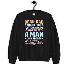 Load image into Gallery viewer, Dear Dad Thank You For Teaching Me How To Be A Man Shirt, Dad Shirt, Gift For Dad, Gift From Son
