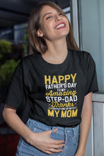 Load image into Gallery viewer, Happy Father&#39;s Day To My Amazing Step Dad Shirt, Best Dad Shirt, Father&#39;s Day Shirt
