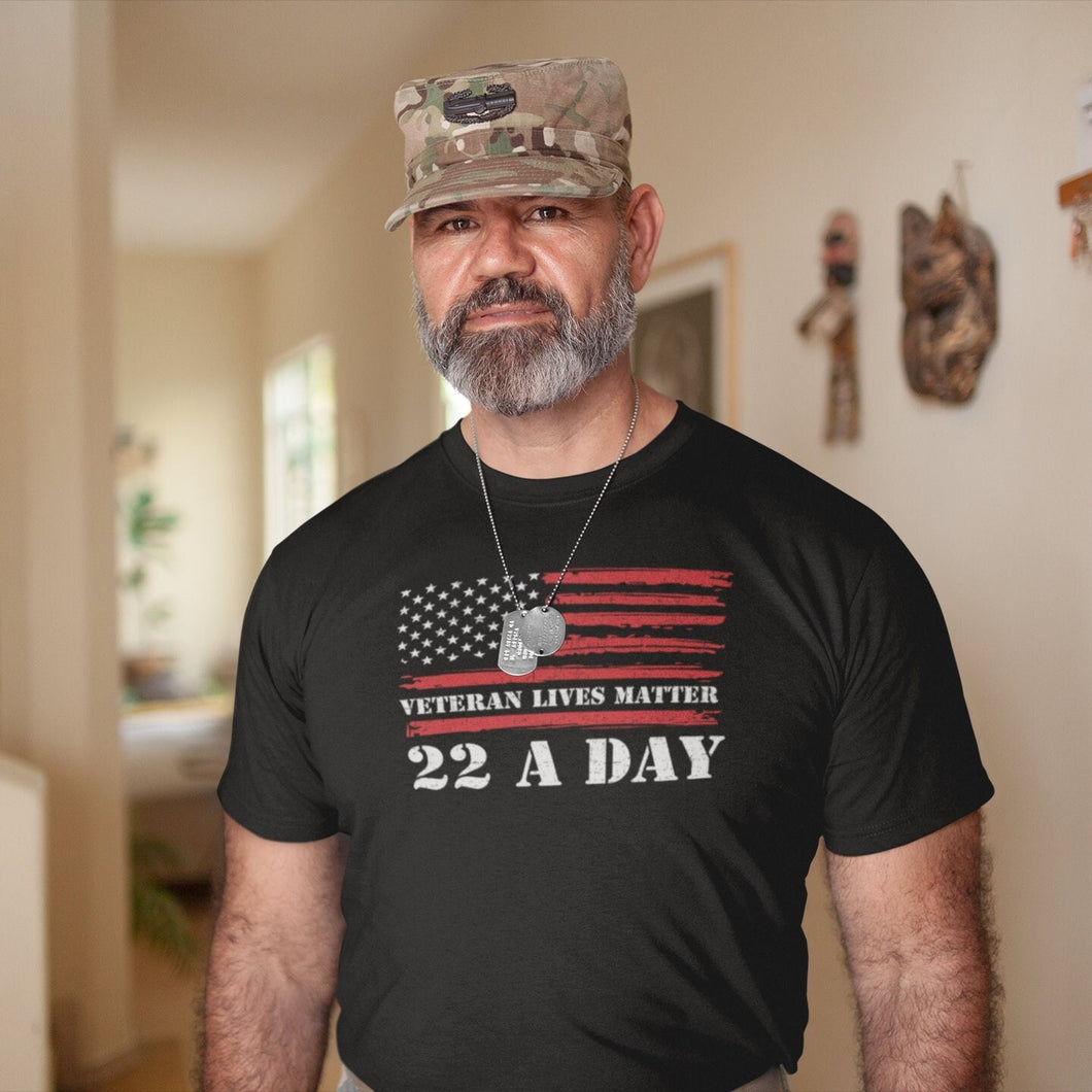 Veteran Lives Matter Suicide Awareness PTSD Veteran 22 Day Shirt, 22 Too Many PTSD Awareness T Shirt