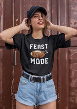 Load image into Gallery viewer, Feast Mode Football Turkey Sports Lover Shirt, Thanksgiving Turkey Day, Funny Thanksgiving Turkey Football
