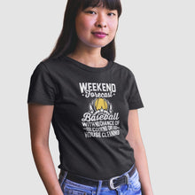Load image into Gallery viewer, Weekend Forecast Baseball Shirt, Baseball Fan Shirt, Baseball Mama Shirt, Baseball Game Day Shirt
