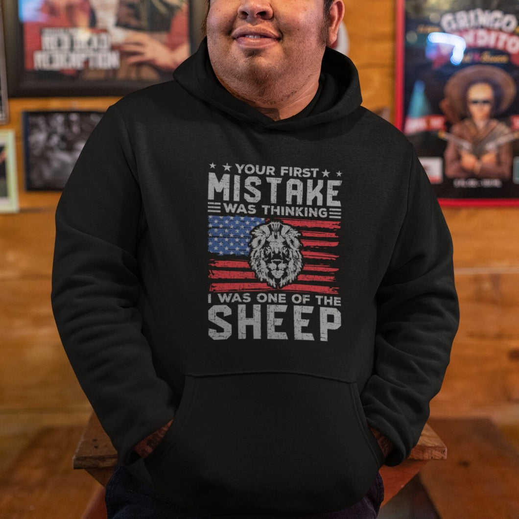 Your First Mistake Was Thinking I Was One Of The Sheep Hoodie, American Pride Hoodie, 2nd Amendment