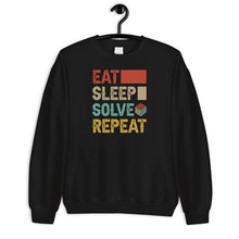 Load image into Gallery viewer, Eat Sleep Solve Repeat Shirt, Rubik Cube Shirt, Rubik Solve Lover Shirt, Rubik Cube Gift
