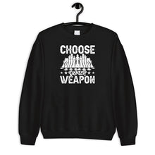 Load image into Gallery viewer, Choose Your Weapon Sweatshirt, Choose Your Weapon Shirt, Chess Shirt, Chess Player Shirt
