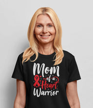 Load image into Gallery viewer, Mom Of A Heart Warrior Shirt, CHD Awareness Shirt, Heart Transplant Gift, Open Heart Surgery Gift

