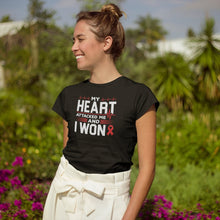Load image into Gallery viewer, My Heart Attacked Me And I Won Shirt, Hearts Beating Shirt, Heart Disease Shirt, Heart Warrior Tee
