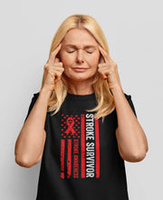 Load image into Gallery viewer, Heart Stroke Awareness Shirt, Heart Stroke Survivor Shirt, Heart Disease Shirt, I Wear Red Ribbon Shirt
