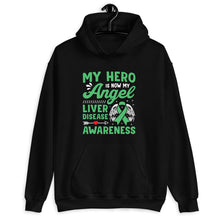 Load image into Gallery viewer, My Hero Is Now My Angel Shirt, Liver Disease Awareness Shirt, Cirrhosis Awareness Shirt
