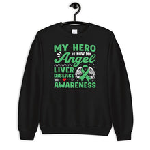 Load image into Gallery viewer, My Hero Is Now My Angel Shirt, Liver Disease Awareness Shirt, Cirrhosis Awareness Shirt
