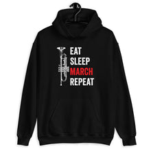 Load image into Gallery viewer, Eat Sleep March Repeat Shirt, Marching Band Gift, It&#39;s Marching Band Season,  Saxophone March Band Shirt
