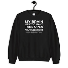 Load image into Gallery viewer, My Brain Has Too Many Tabs Open Shirt, Workday Shirt, Music Lover Shirt, Anti Social Shirt
