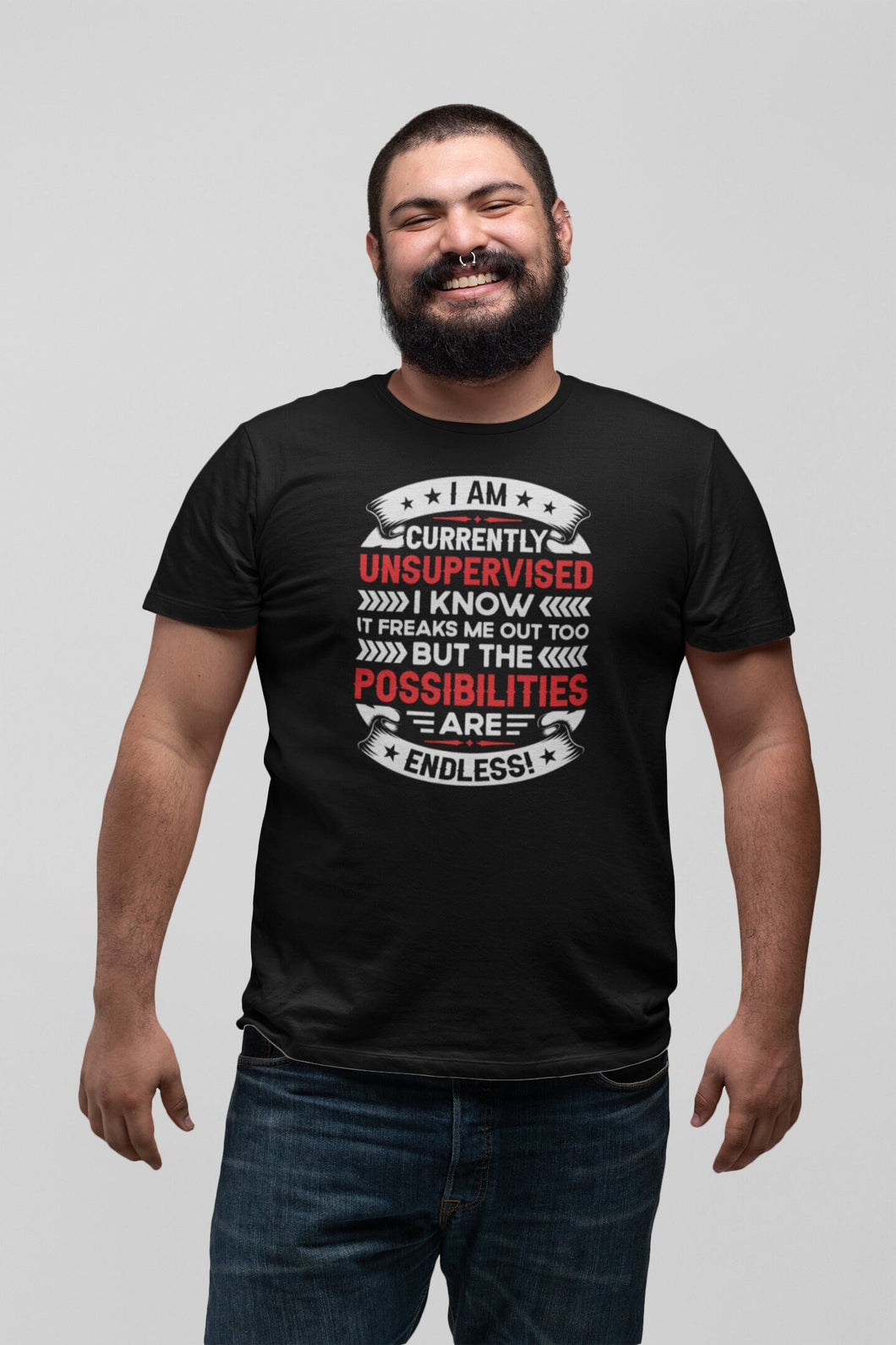 I Am Currently Unsupervised I Know It Freaks Me Out Too Shirt, Immature Shirt, Crazy Rooster Tee