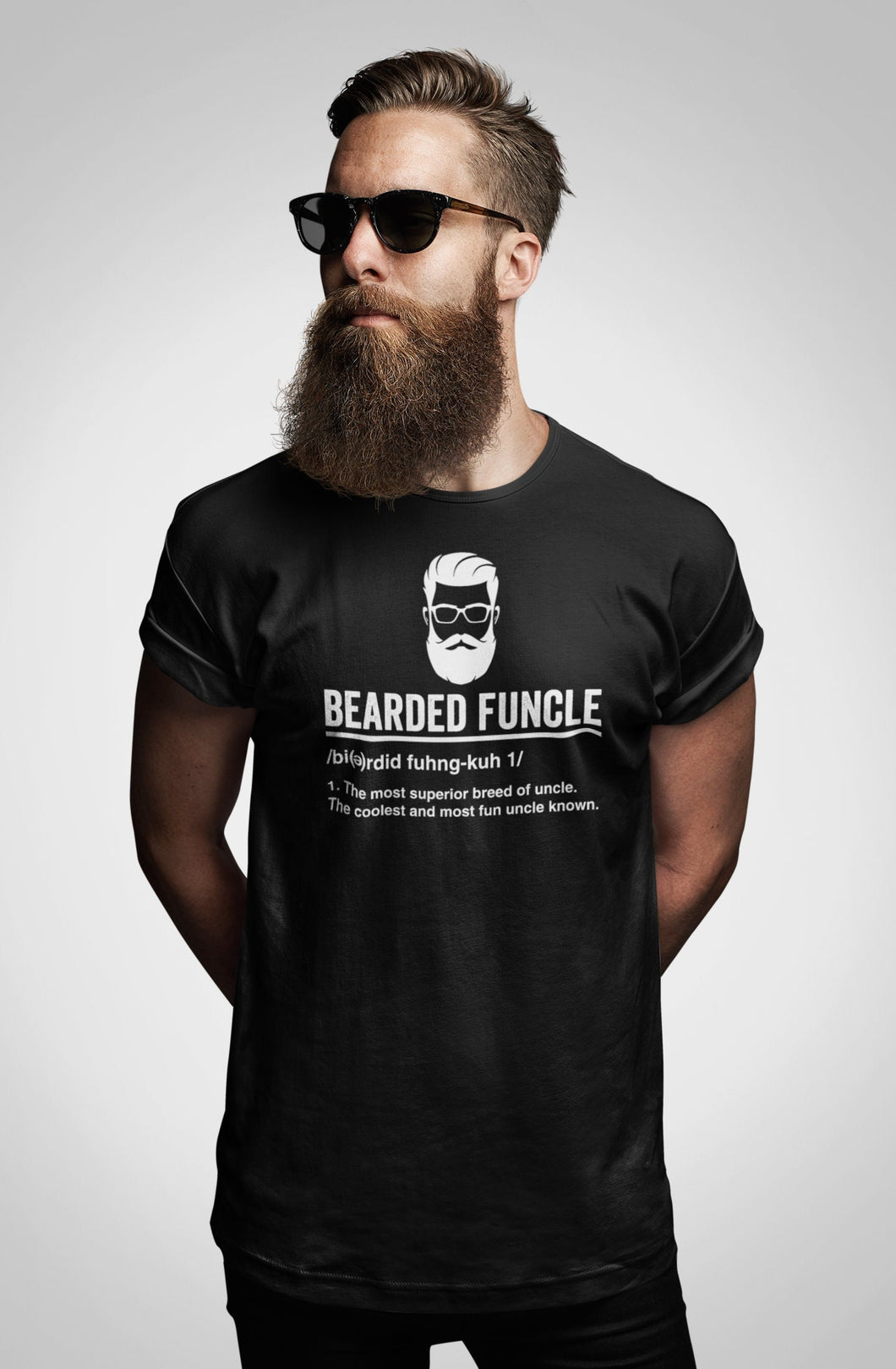 Bearded Funcle Shirt, Bearded Funcle Definition Shirt, Uncle Cool Beard Shirt, Bearded Uncle Shirt