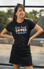 Load image into Gallery viewer, Girl Scout Cookie Dealer Shirt, Girls Cookie Sales Troop Shirt, Selling Cookies Shirt, Girl Scouts Group Shirt
