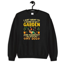 Load image into Gallery viewer, I Just Want To Work  In My Garden And Hangout With My Dog Shirt, Gardener Shirt, Gardening Shirts
