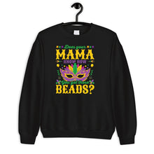 Load image into Gallery viewer, Does Your Mama Know How You Got Those Beads Shirt, Mardi Like a Rockstar Shirt, Mardi Gras Shirt
