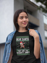 Load image into Gallery viewer, Dear Santa They Are The Naughty Ones Shirt, Christmas Gifts, Brother Sister Christmas Shirt
