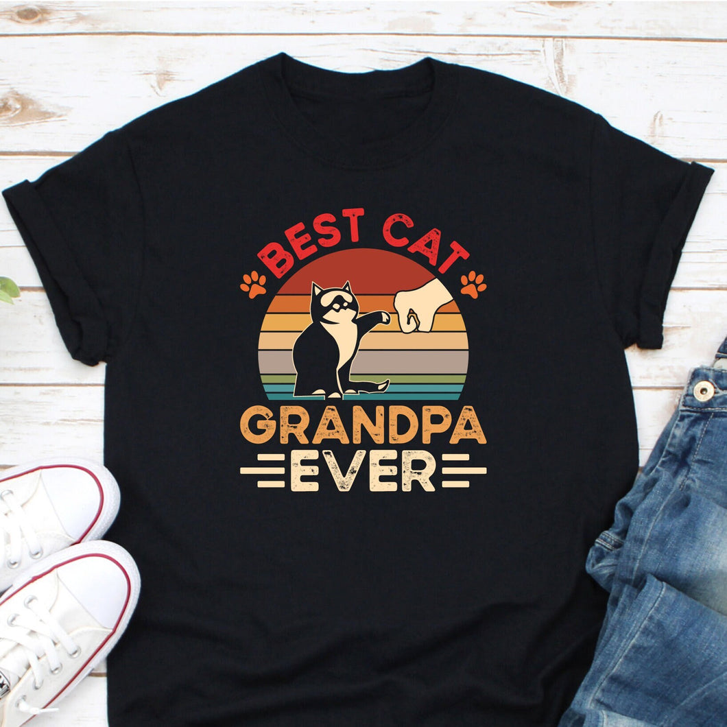 Best Cat Grandpa Ever Shirt, Funny Grandpa Shirt, Cat Lover Shirt, Best Cat Dad Ever Shirt, Cat Grandpa Shirt