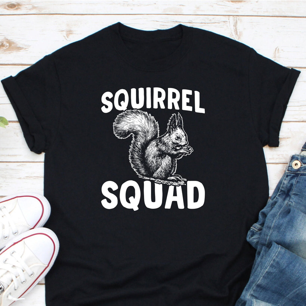 Squirrel Squad Shirt, Squirrel Lover Shirt, Animal Shirt, Squirrel Owner Shirt, Squirrel Birthday Party