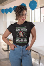 Load image into Gallery viewer, Dear Santa They Are The Naughty Ones Shirt, Christmas Gifts, Brother Sister Christmas Shirt
