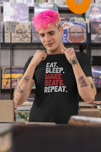 Load image into Gallery viewer, Eat Sleep Make Beats Repeat Shirt, Music Producer Shirt, Music Shirt, Music Band Shirt
