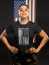 Load image into Gallery viewer, Honor Serve Protect Shirt, Patriot Policeman Shirt, Police Officer Shirt, Police Flag Shirt
