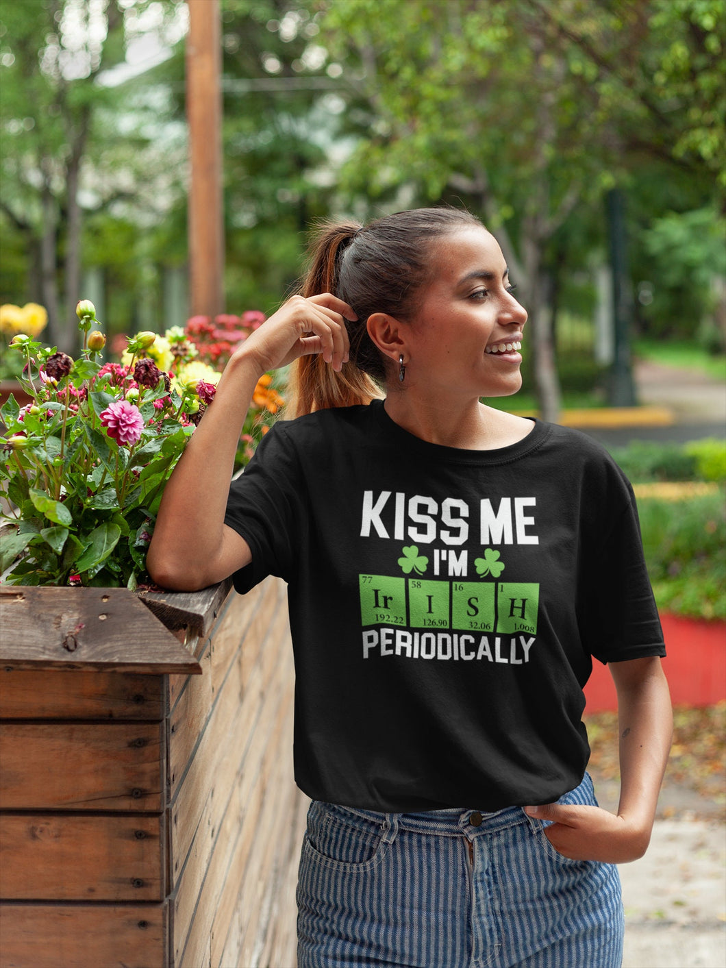 Kiss Me I'm Irish Periodically Shirt, St Patrick Day Shirt, Periodic Table Shirt, Luck Of The Irish Shirt