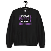 Load image into Gallery viewer, I Wear Purple For My Husband Shirt, Pancreatic Cancer Awareness Shirt, Pancreatic Cancer Survivor
