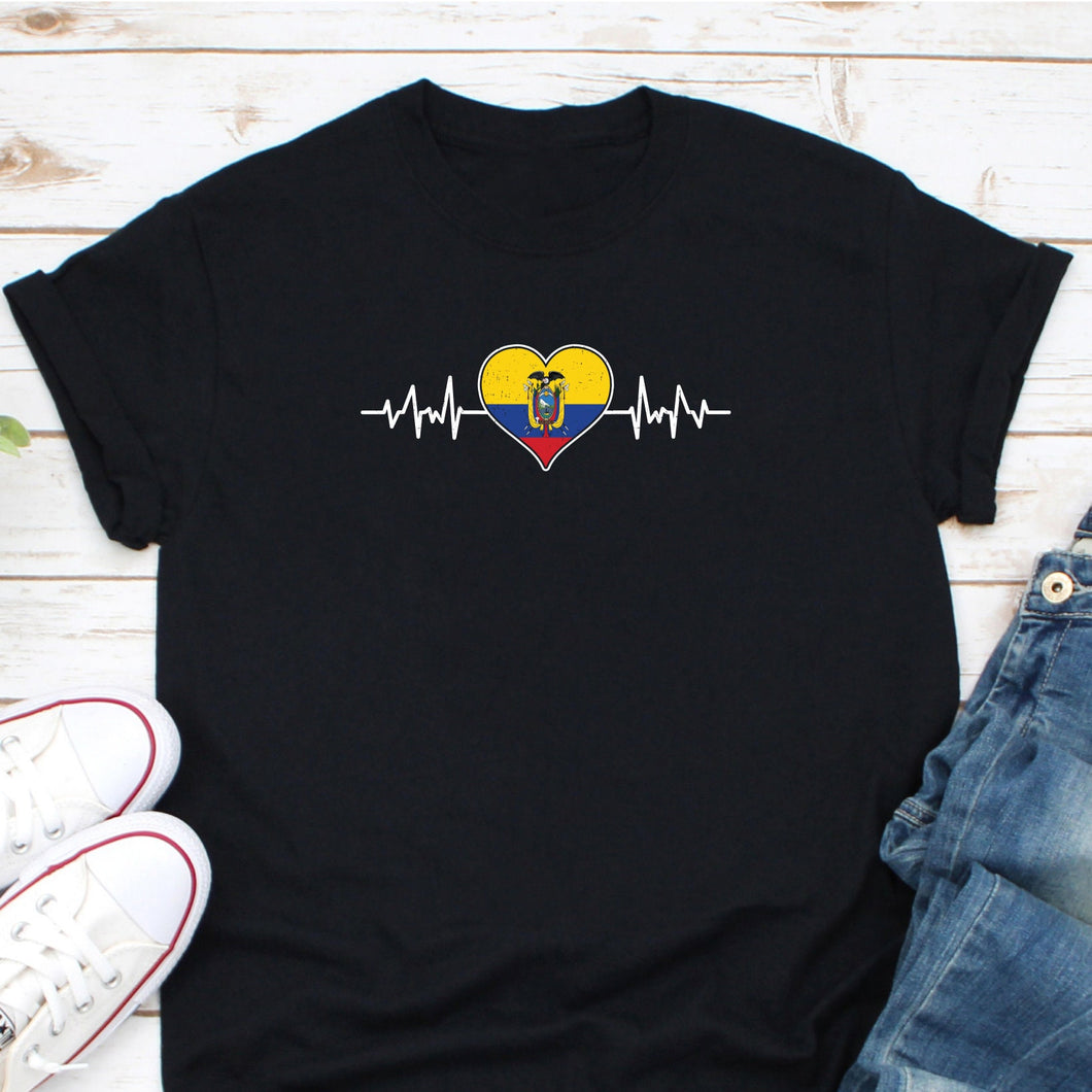 Ecuador Shirt, Ecuador Heart Flag Shirt, Ecuador Gift, Gift For Ecuadorian, Ecuadorian Shirt