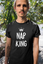 Load image into Gallery viewer, Nap King Unisex Shirt, Napping tee, I Love Naps, Sleeping Shirt, Nap King, Napping Queen
