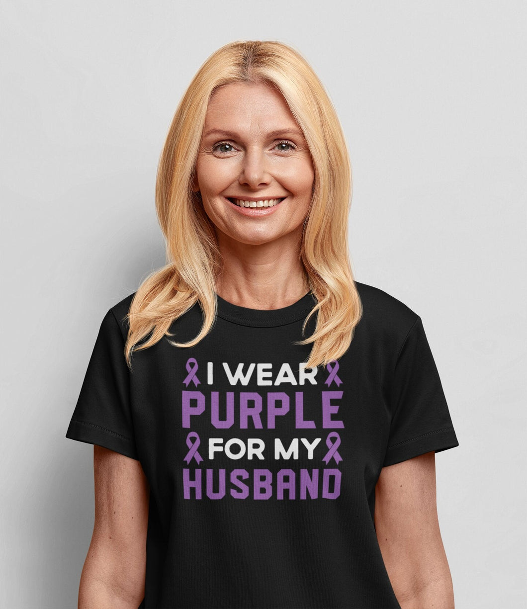 I Wear Purple For My Husband Shirt, Pancreatic Cancer Awareness Shirt, Pancreatic Cancer Survivor